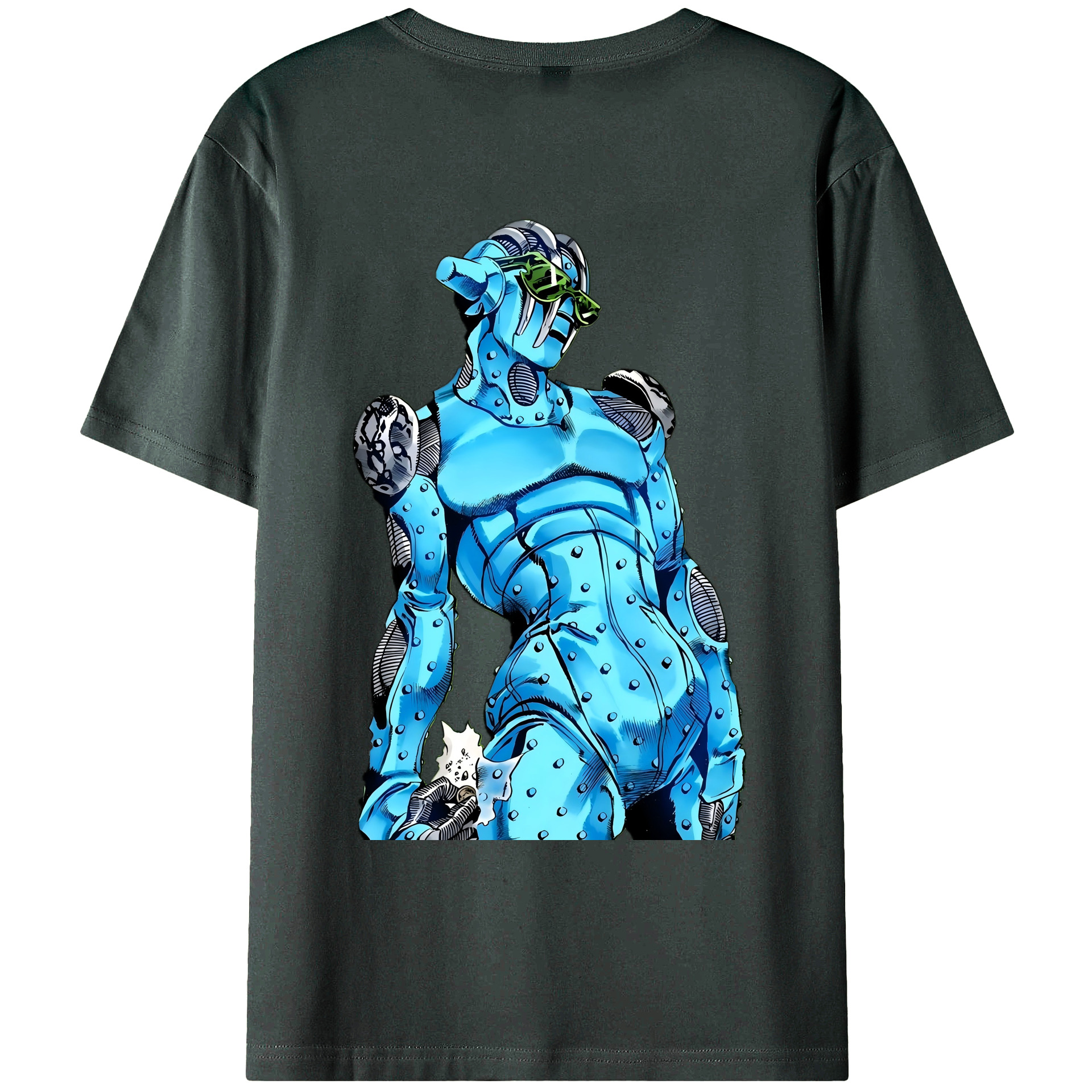 （画像用） ジョジョの奇妙な冒険 JoJo's Bizarre Adventure 綿100％ メンズ半袖Tシャツ（バックプリント） 通気性